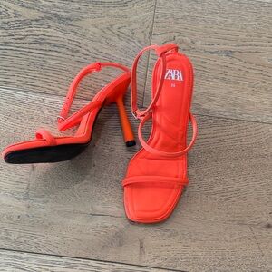 Zara Women's Bold Orange Heels